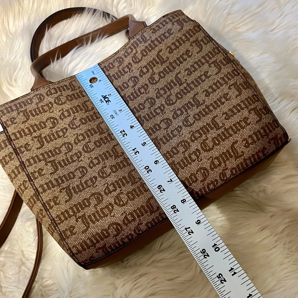 Juicy Couture‎ Brown Chestnut Chino and Tan Modern Chic Satchel Handbag